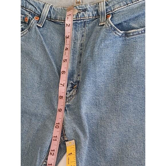 Levis 514 Jeans 36x30 Blue Light Wash Straight Leg Regular Comfortable Fit Denim - Picture 8 of 15